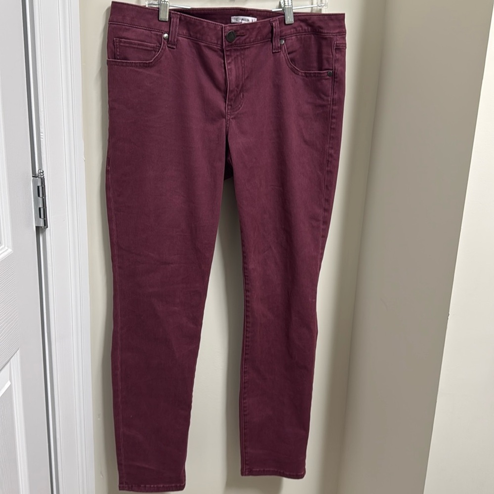Cabi Bordeaux Skinny Wash jeans size 14 New with tags